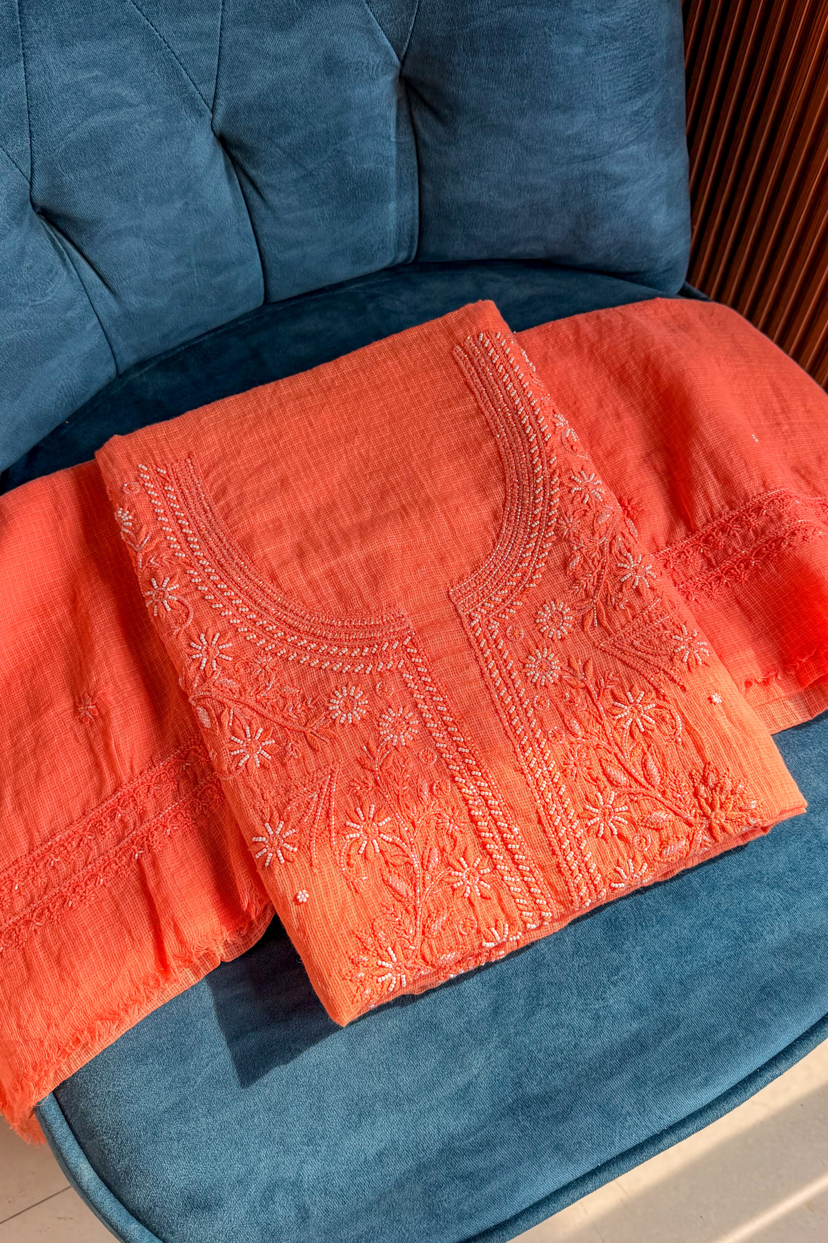 Arsh Handmade Pure Kota Kurti and Dupatta Set