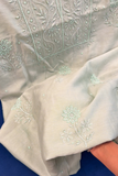 Arsh Hand Embroidered Chanderi Silk Green Chikankari 3pc Suit Set