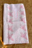 Arsh Handcrafted Baby Pink Cotton Unstitched Chikankari 3pc Suit Set