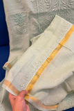 Arsh Hand Embroidered Chanderi Silk Green Chikankari 3pc Suit Set