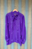Arsh Handcrafted Pure Viscose Georgette Semi Stitched Top