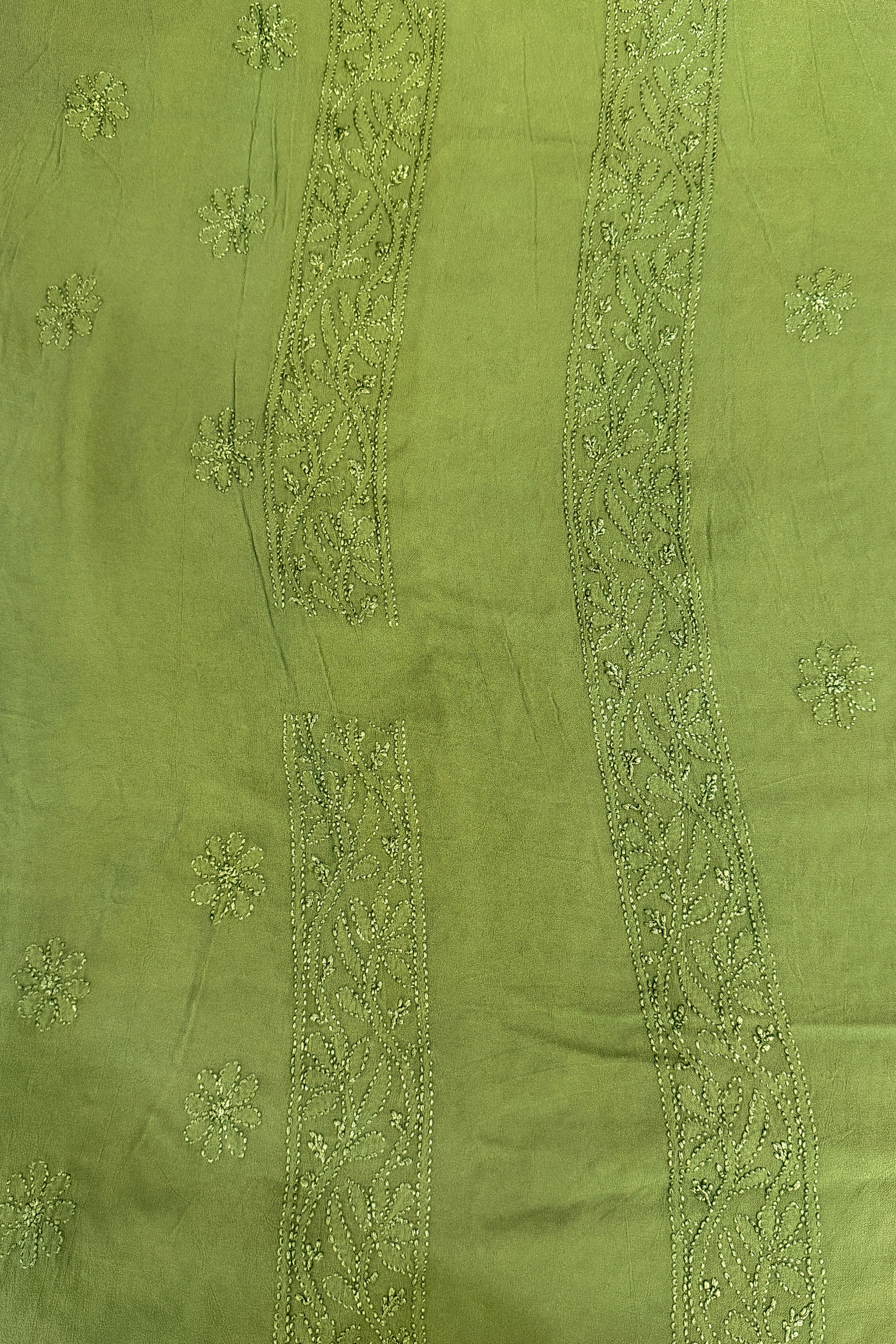 Arsh Handcrafted Pure Viscose Georgette Unstitched Chikankari 2pc Set - arshchikan