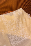 Arsh Handmade Pure Mul Chanderi Kurta and Dupatta set
