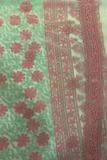 Arsh Handcrafted Green Georgette Unstitched Chikankari Suit Set