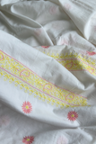 Arsh Hand Embroidered Pure Cotton Unstitched Chikan Suit