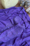 Arsh Handcrafted Pure Viscose Georgette Semi Stitched Top