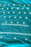 Arsh Hand Embroidered Aqua Blue Chikankari Unstitched Suit Set - arshchikan