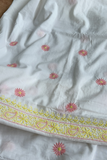 Arsh Hand Embroidered Pure Cotton Unstitched Chikan Suit