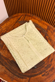 Arsh Handcrafted Pure Chanderi Silk Semi Stiched Kurti Pc