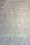 Arsh Handcrafted Light Pink Georgette Unstitched Chikankari 3pc Suit