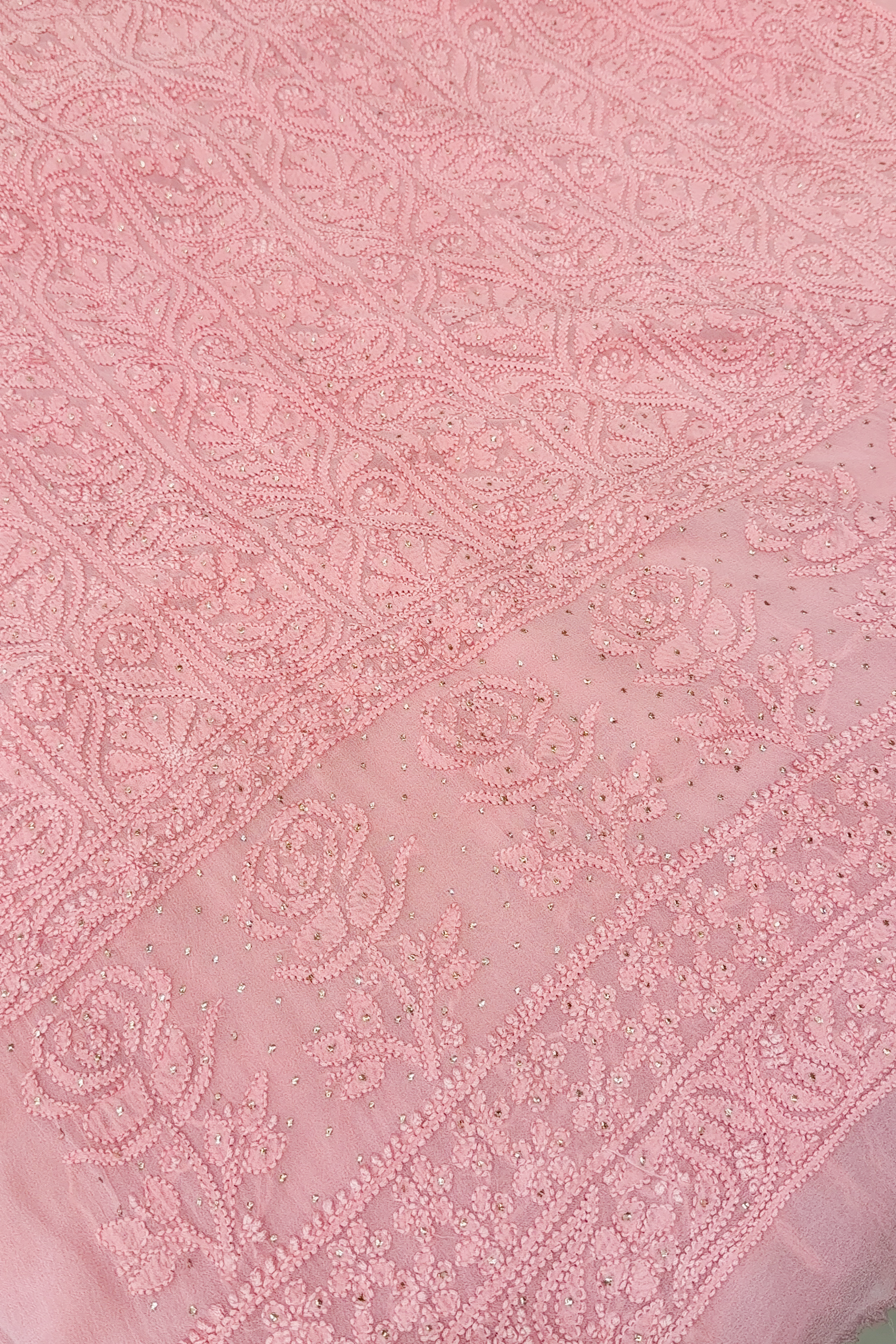 Arsh Handcrafted Pure Viscose Georgette Unstitched Chikankari 2pc Set - arshchikan