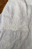 Arsh Handcrafted White Hand Embroidered Chikankari Short Frock