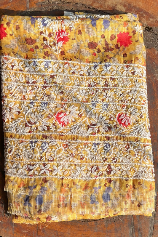 Arsh Handmade Printed Kota Kurti and Dupatta Set - arshchikan