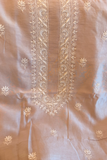 Arsh Handcrafted Chikankari Men Pure Chanderi Kurta Piece