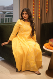 Arsh Handcrafted Pure Chanderi A Line Gown