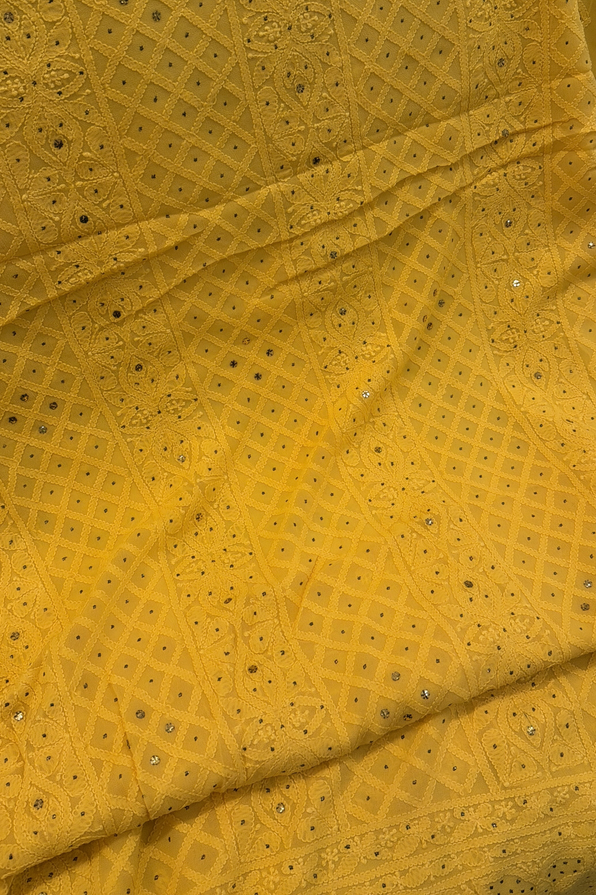 Arsh Handcrafted Pure Viscose Georgette Unstitched Chikankari Kurti And Dupatta Set