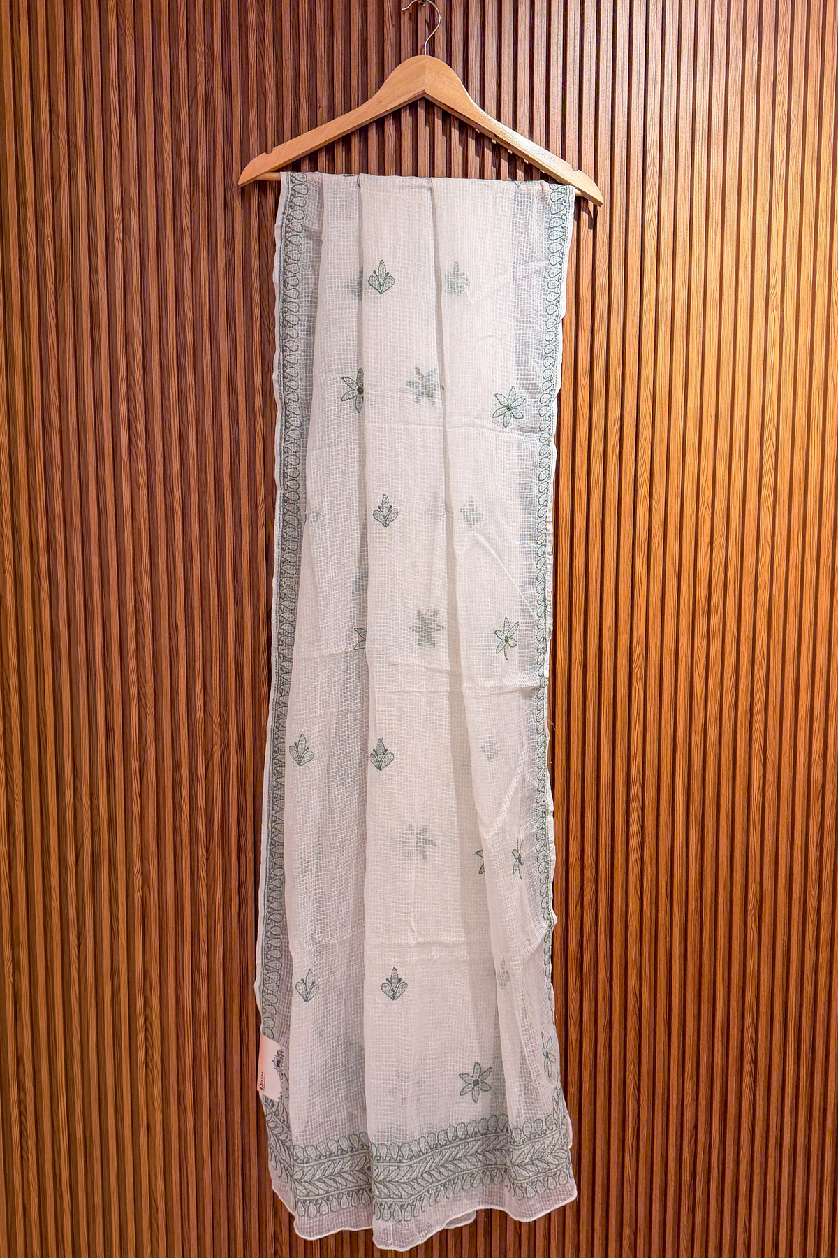 Arsh Handcrafted Chikankari Kota Doria Dupatta - arshchikan