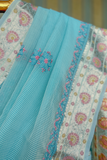 Arsh Hand Embroidered Chikankari Banaras Kota Silk Saree