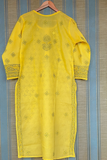 Arsh Handcrafted Front Booti Jaal Pure Cotton Kurti