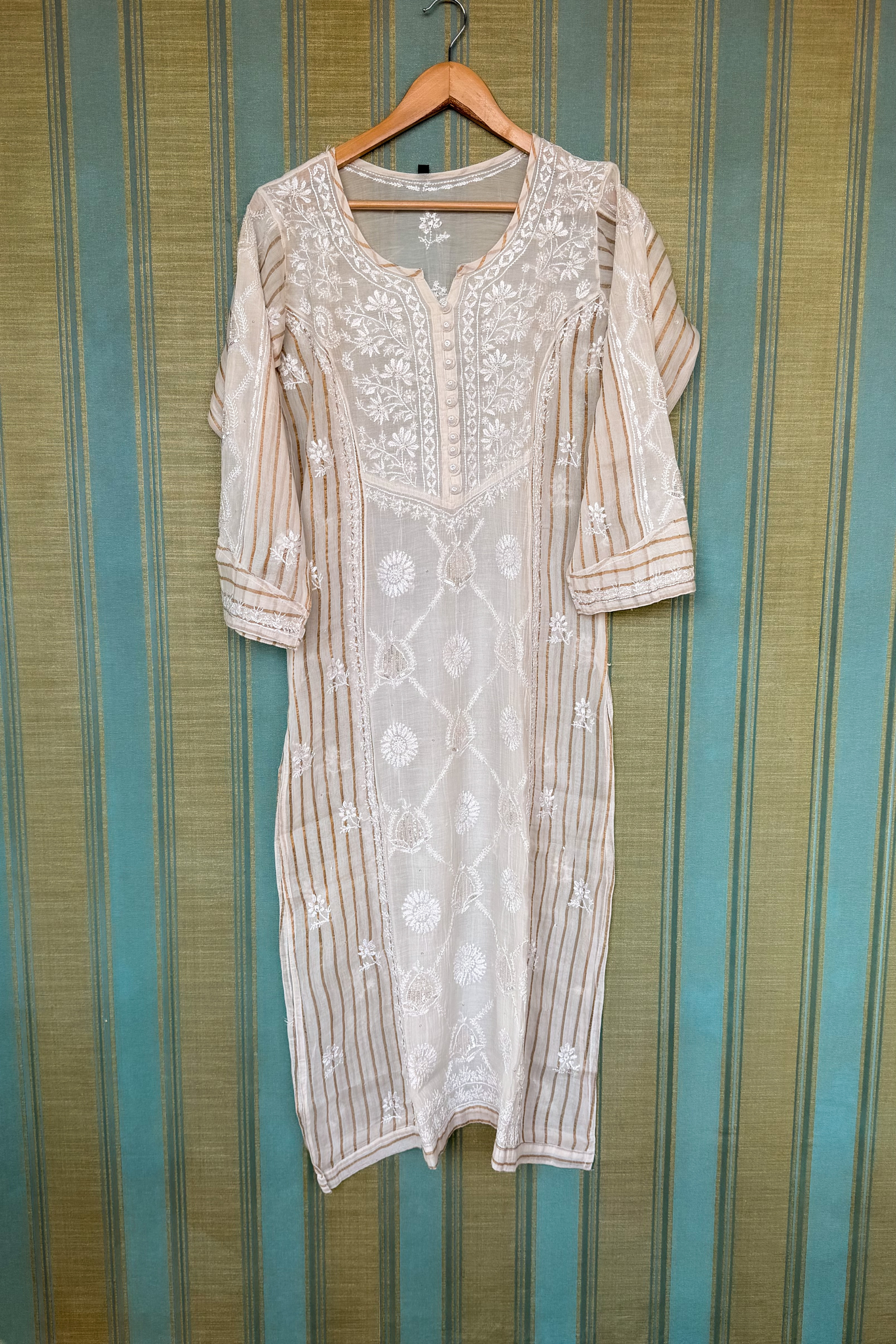Arsh Crafted Mul Chanderi Kurti - arshchikan