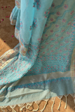 Arsh Hand Embroidered Chikankari Banaras Kota Silk Saree