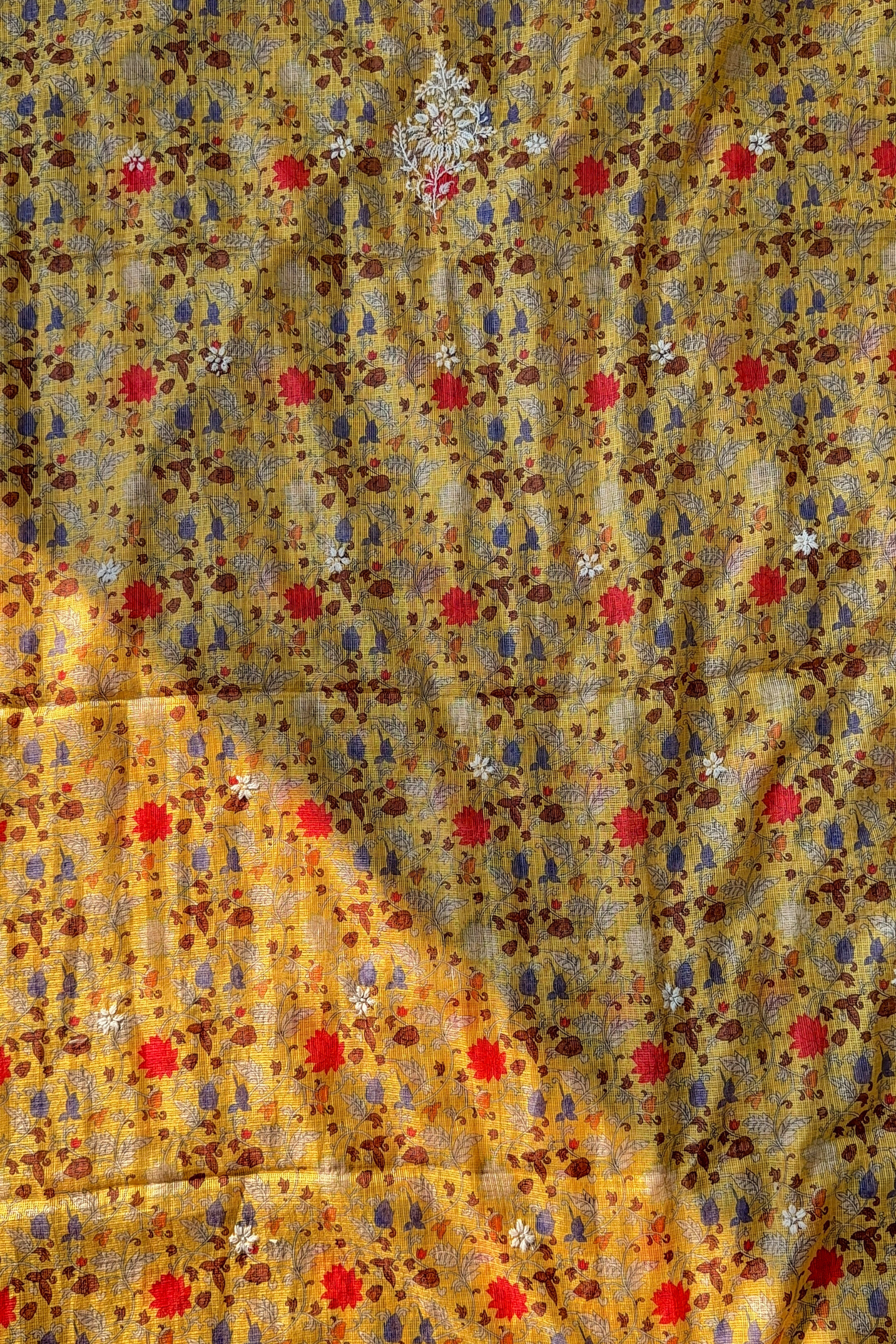 Arsh Handmade Printed Kota Kurti and Dupatta Set - arshchikan