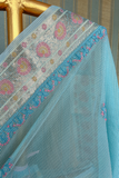 Arsh Hand Embroidered Chikankari Banaras Kota Silk Saree