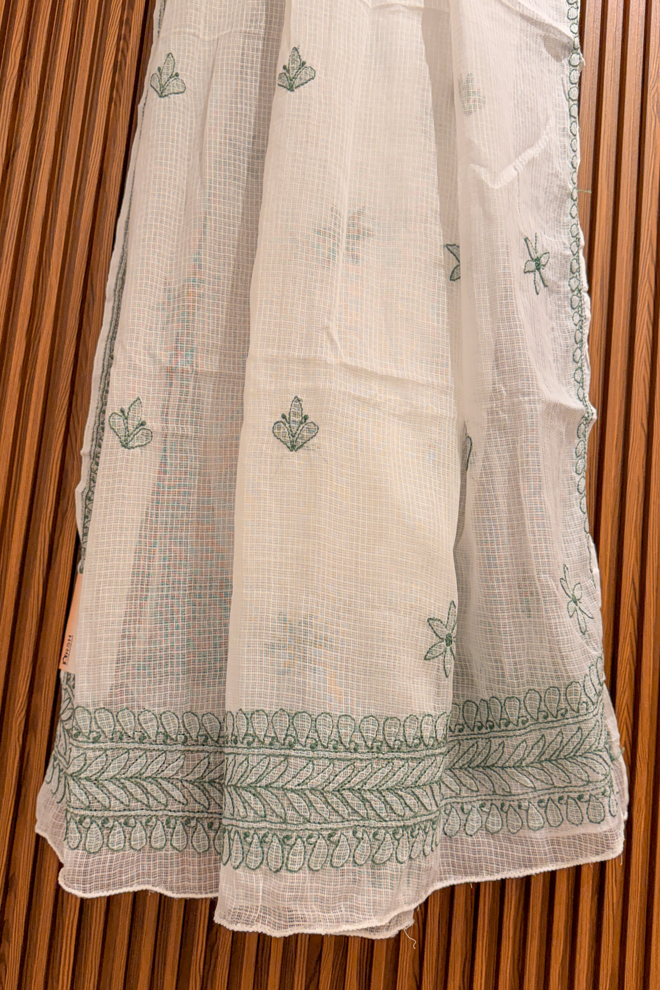 Arsh Handcrafted Chikankari Kota Doria Dupatta - arshchikan