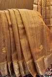 Arsh Hand Crafted Banarasi Tissue Chikan Saree