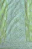 Arsh Handcrafted Lemon Yellow Georgette Chikankari 3pc Suit