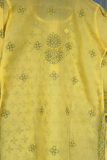 Arsh Handcrafted Front Booti Jaal Pure Cotton Kurti