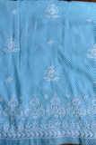 Arsh Handcrafted Leheriya Print Pure Cotton Unstitched Chikankari Kurti Pc