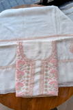 Arsh Handcrafted Mul Chanderi Unstitched Chikankari Kurti and Dupatta set - arshchikan