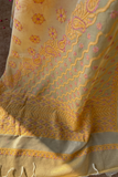 Arsh handcrafted Chikankari Kota Silk Banarasi Saree