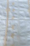 Arsh Handcrafted White & Fawn Cotton Unstitched Chikankari 3pc Suit Set
