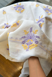 Arsh Hand Embroidered Pure Kota Doria Chikan Suit Piece