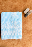 Arsh Handcrafted Leheriya Print Pure Cotton Unstitched Chikankari Kurti Pc