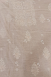 Arsh Handmade Mul Chanderi Unstitched Chikankari Kurti and Dupatta set