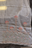 Arsh Handcrafted Mul Chanderi Unstitched Chikankari Kurti and Dupatta set - arshchikan