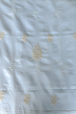 Arsh Handcrafted White & Fawn Cotton Unstitched Chikankari 3pc Suit Set