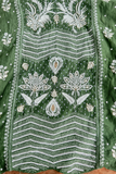 Arsh Handcrafted Chanderi Silk Kurti and Dupatta Semi Stitched Chikankari Set