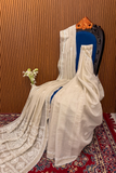 Arsh Hand Crafted Pure Tissue Chnaderi Chikankari Saree
