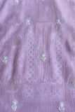 Arsh Handcrafted Mul Chanderi Unstitched Chikankari Kurti and Dupatta set