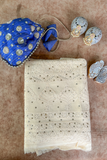 Arsh Handcrafted Pure Viscose Georgette Fawn Unstitched Chikankari Kurti Piece.
