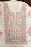 Arsh Hand Embroidered Pure Modal Cotton Unstitched Chikan Suit Set