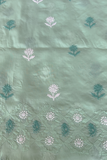 Arsh Handcrafted Green All Over Daraj Keel Cotton Unstitched Chikan 3pc Suit
