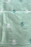 Arsh Handcrafted Green All Over Daraj Keel Cotton Unstitched Chikan 3pc Suit