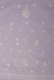 Arsh Handcrafted Lavender Cotton Unstitched Chikankari 3pc Suit