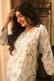 Arsh Handcrafted MulMul Cotton Printed Chikankari Kurti