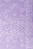 Arsh Handcrafted Purple Cotton Unstitched Chikankari 3pc Suit